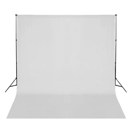 vidaXL Fotobakgrund 300 x cm vit