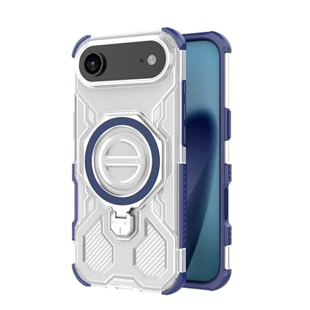 iPhone 17 Air Airbag Telefondeksel, Beskyttelsesdeksel for Telefon, Transparent Blå