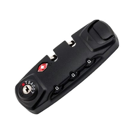 Tullås Dragkedjeväskor Fast Lås Fast Säkerhetslås TSA007 Autentiseringslösenord Lås Svart