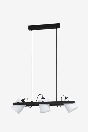 EGLO - Pendel Hornwood 1 3-Light - Sort - Loftpendler - Fra Homeroom