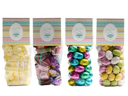 Påskpåse mönster nougatägg 150g - Lyreco - Profilsortiment - Säsong - Påsk