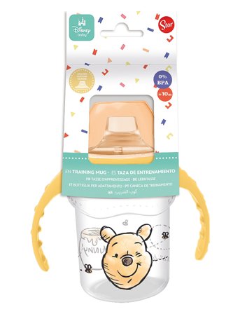 Euromic | Winnie The Pooh, Toddler Sippy Træningskrus 250 Ml | 250 ML