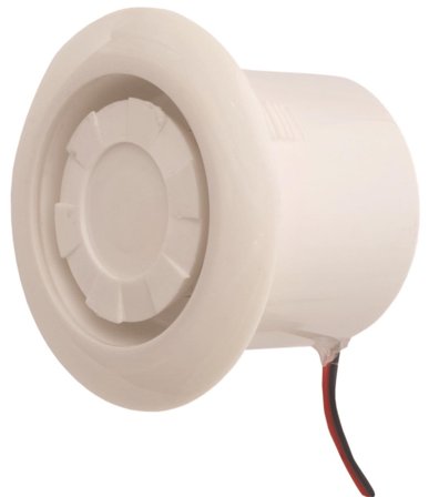 Teletec Connect 100094 Sirene for innfelt montering, hvit, Alarm & sikkerhet