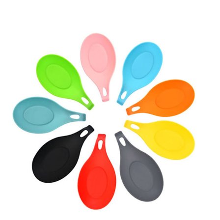 9 stycken värmebeständiga köksredskap i silikon i mandelform