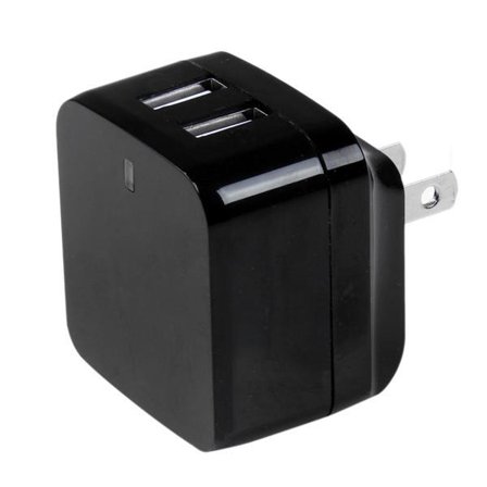 StarTech Travel USB Wall Charger - 2 Port - Black - Universal Travel Adapter - International Power Adapter - USB Charger (USB2PACBK) strømadapter -