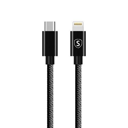 SiGN USB-C till Lightning kabel 20W 0.25m - Svart