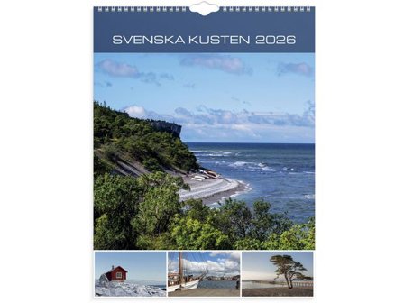 Burde Väggkalender Svenska Kusten 2026 - Lyreco - Almanackor och kalendrar - Väggkalendrar - Bildkalendrar