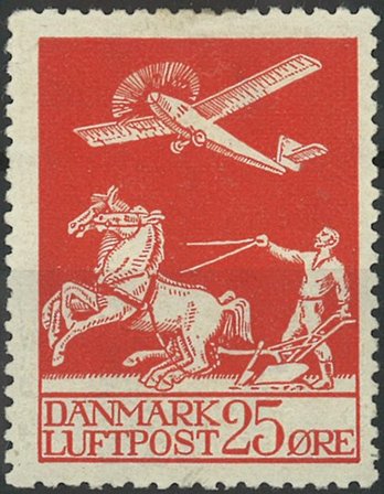 Danmark 1925 - Gammel luftpost - AFA 146 - Ubrugt