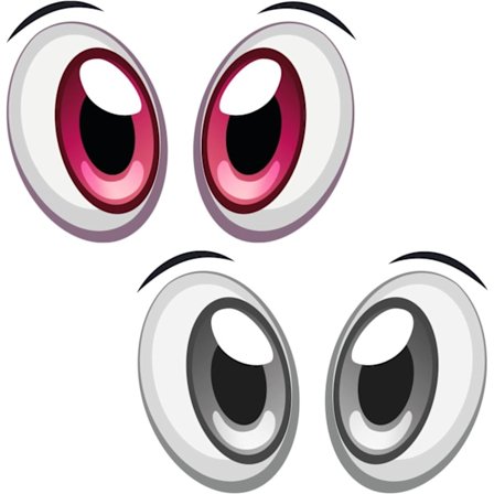 Klistermærke Sæt Øjne til Robotstøvsuger, Robotplæneklipper, Bil eller Støvsuger - Selvklæbende - Sjov Artikel - Vejrbestandig