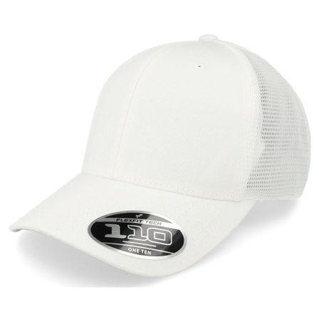 Flexfit - Vit trucker Keps - Mesh Cap White 110 Trucker @ Hatstore