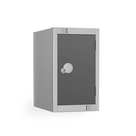 Quarto locker, 512x300x450 mm, dark grey