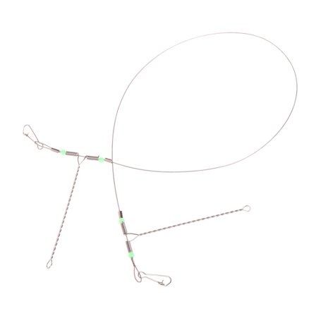 Havfiske Svivel Snøre Krok Anti-Vikling Stål Rigger Wire Leder Krok Line