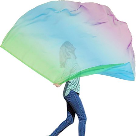 Prisrosdans-flagg for tilbedelse med justerbar stang