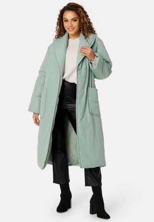 BUBBLEROOM Hedda Padded Coat Light green Klær
