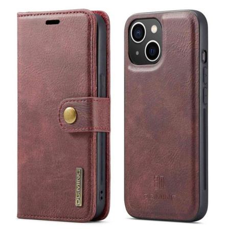 Dg.ming Iphone 14 Plånboksfodral Split Detachable Flip - Röd