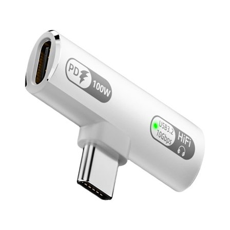 USB C lydadapter for å lytte til musikk mens du lader på forskjellige enheter