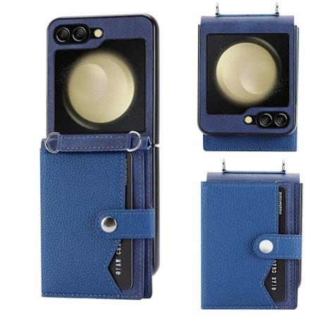Samsung Galaxy Z Flip 6 Fodral med Kortförvaring & Justerbar Rem