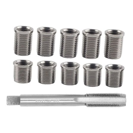 Tændrør Gevind Reparationsværktøj M10x1.0 Bolt + M12x1.0 Tap Auto Tilbehør Hardware Kit