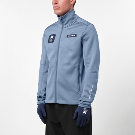 Salomon - Midlayer Gold Fleece M - Flint Stone