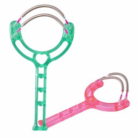 2 stk. Dual fjær ansiktshår fjerner tråd fjær epilator pinne