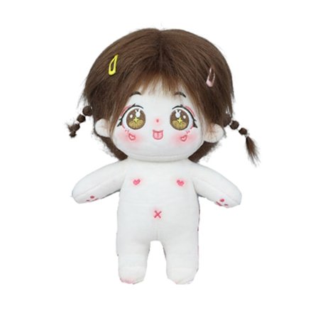 20 cm dockdräkt Full fyllning Bekväma leksakshuvudbonadskläder White 3 White 1