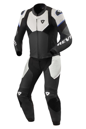 Motorpak REV'IT! Combi Beta 2 Leer Zwart/Lichtgrijs 52