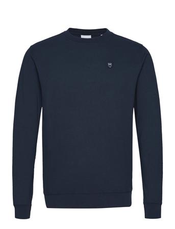 Elm Garment Dyed Pique Sweat W/Badg Blue Knowledge Cotton Apparel
