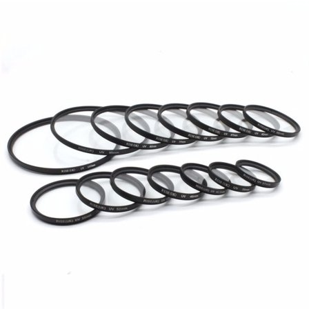 UV filter 37 - 82 mm svart. Välj storlek i listan!