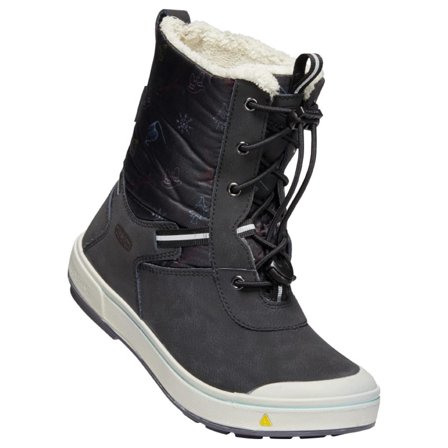 Keen Big Kids Kelsa Tall Waterproof Children lined boots Black 32/34