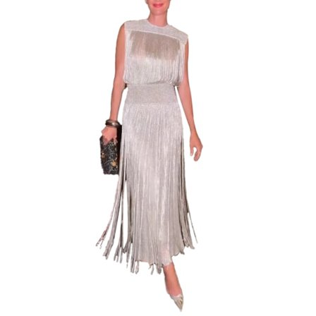 Dam 2-delade Outfits Frans Topp och Lång Kjolk Set för Fest