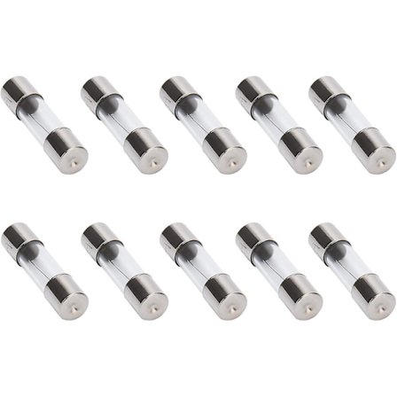 10 stk. F5al hurtigsmeltende sikring 5a 250v glassikringer 5 x 20 mm (5amp) (f5a) (f5a)