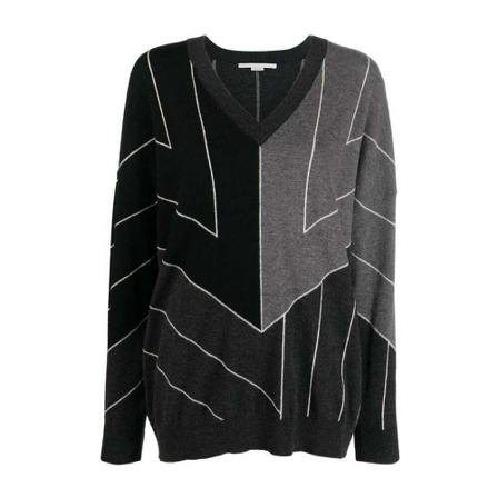 Stella McCartney V-neck Knitwear , Zwart , Dames , Maat: S Truis