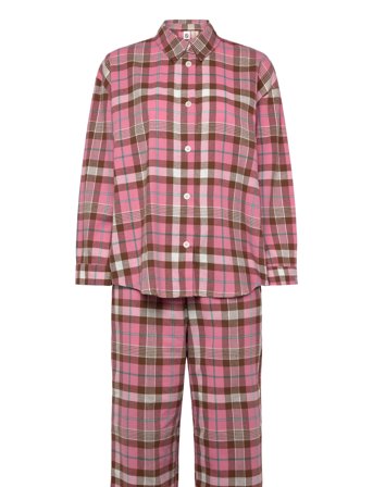 Becksöndergaard Flannel Pyjamas Set - Pink - S