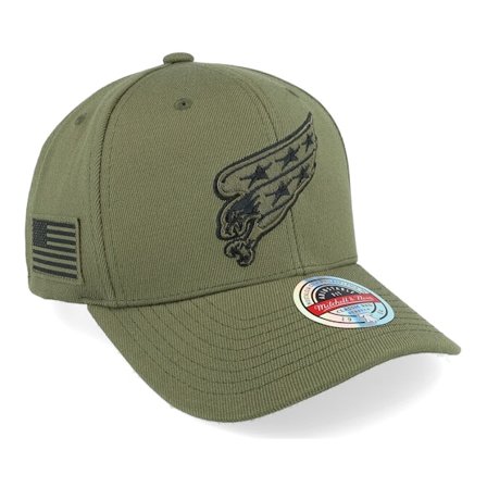 Mitchell & Ness - NHL Vert adjustable Casquette - Hatstore Exclusive x Washington Capitals Veterans Olive Adjustable @ Hatstore