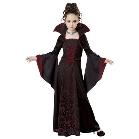 Vampyrdrakt Halloween for jenter Vampyrkjole Queen Kostymer style2 150