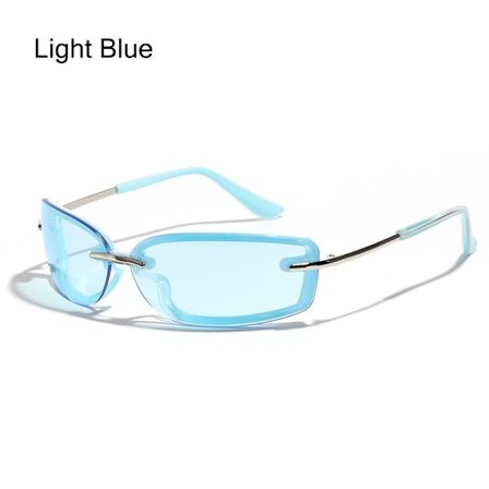 Y2K solbriller sjal rundt LYSEBLÅ