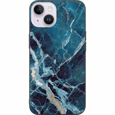 Apple Iphone 14 Svart Skal Marmor