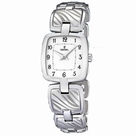 Klocka - FESTINA - F16595/5 - Kvarts - Analog - Vitt stål