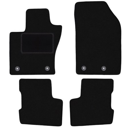 Svarta velourmattor för: Fiat 500X FL crossover (2018-)_MGF