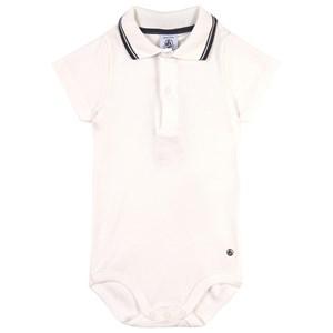 Kids - Petit Bateau White Floral Baby Body 3 months - All in ones - 3 months - White - Junge