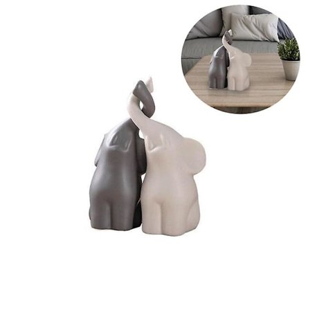 Elefantit rakastuneina 'rakkaus' Setti 2 kpl, Koko M, Korkeus 15 cm