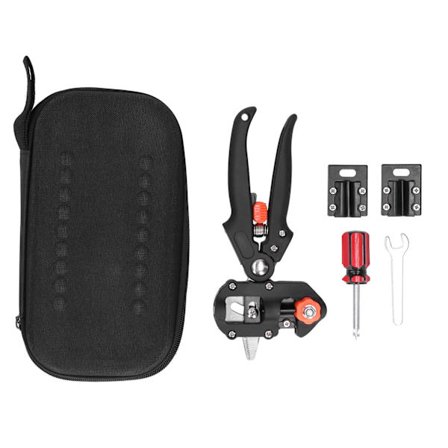 Puutarhan oksastustyökalusetti ammattikäyttöön oksasaksilla puun oksien leikkaamiseen, musta