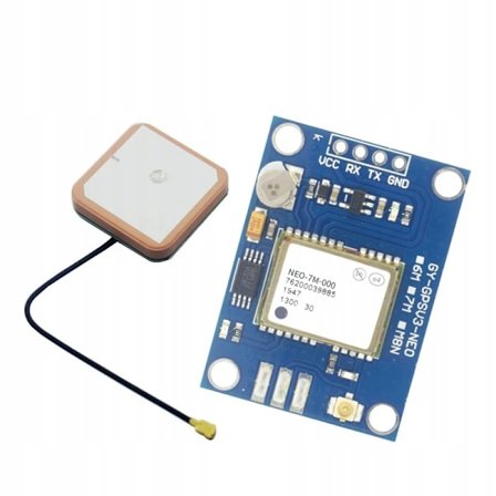 GPS-Moduuli GY-NEO7MV2 Antennilla – GLONASS-Tuki | UART | 2,7-5,5V | Yhteensopiva Arduino, Raspberry Pi kanssa