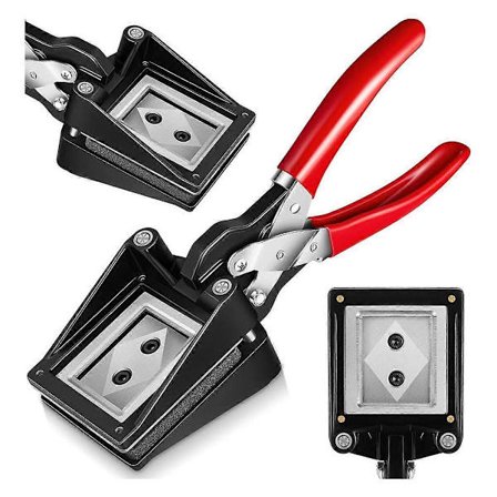 Håndholdt Passfoto Klippemaskin Foto ID Stansmaskin Hullstempel Egnet for Kontor