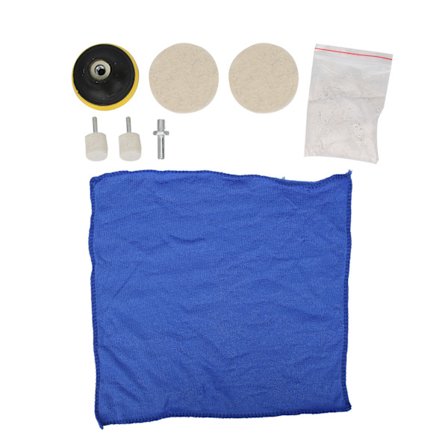 8 kpl / sarja 70 g lasin naarmujen poistoaine jauhe kiillotussarja lisävarusteet auton tuulilasiin