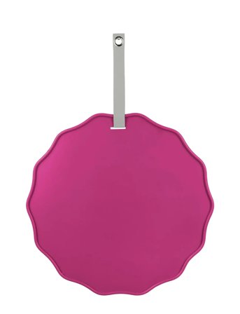 Memo Board Funky Wave Bright Pink, Incl. 5 White Magnets, Pu Strap Pink Present Time