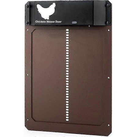 Automatisk hønsehusdør med batteri, lysdeteksjon, automatisk hønsehusdør