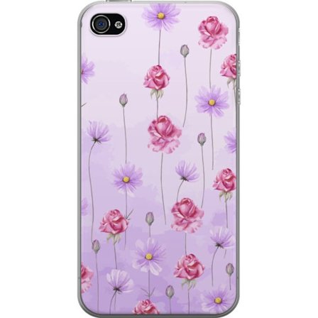 Kompatibelt Mobildeksel til Apple iPhone 4s Petal Reverie Lilac Mist