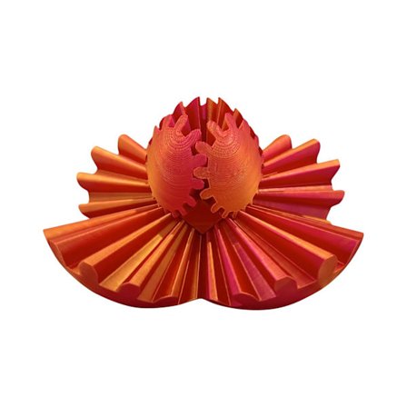 3D-printet 9,5 cm Gear Ball Roterende Kugle Cube Stress Relief Ball Angst Afslapning Finger Legetøj ABS Håndværk Legetøj