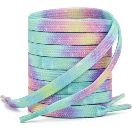 120cm, litteet solmukuomivarsi nauhat [2 paria] 8mm korkealaatuiset värikkäät